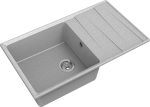 Превью картинка Мраморная мойка GranFest LEVEL 860L Серый #2