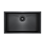 Превью картинка Металлическая мойка Paulmark ALLER 74 UNI PM807444-GM Вороненая сталь GM #1