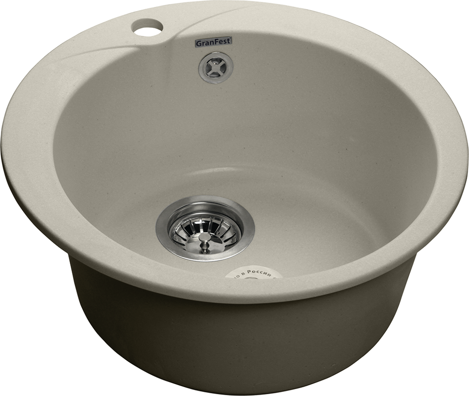 Фото Мраморная мойка GranFest RONDO 480 Топаз
