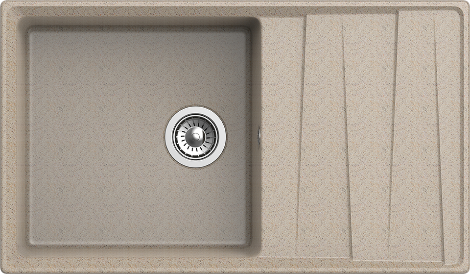 Фото Мраморная мойка GranFest LEVEL 860L Песочный
