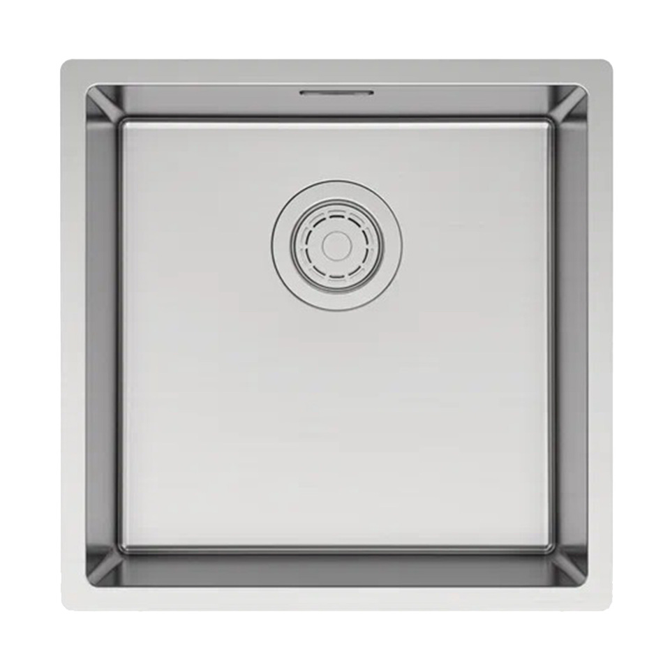 Фото Металлическая мойка Paulmark LASSAN 44 UNI LA44-BS Брашированная сталь