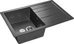 Превью картинка Мраморная мойка GranFest QUADRO 780L Графит #1