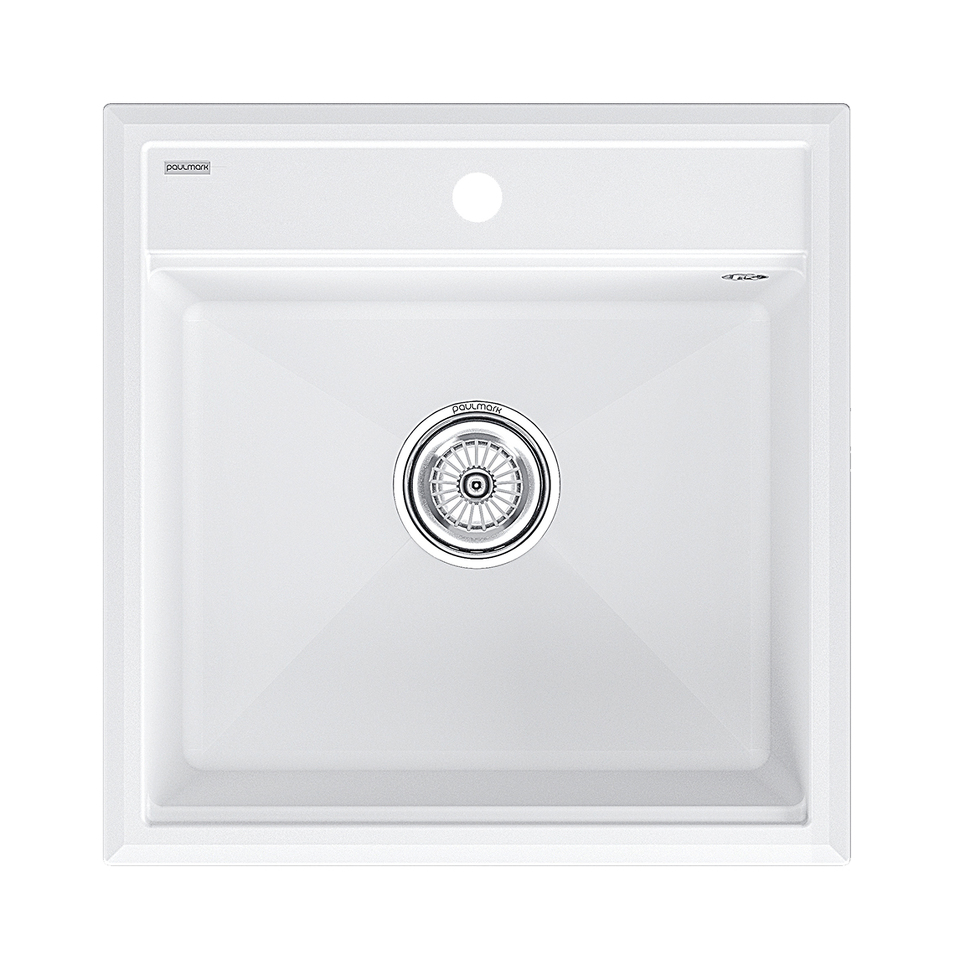 Фото Кварцевая мойка Paulmark STEPIA 50 PM115051-WH Белый матовый WH