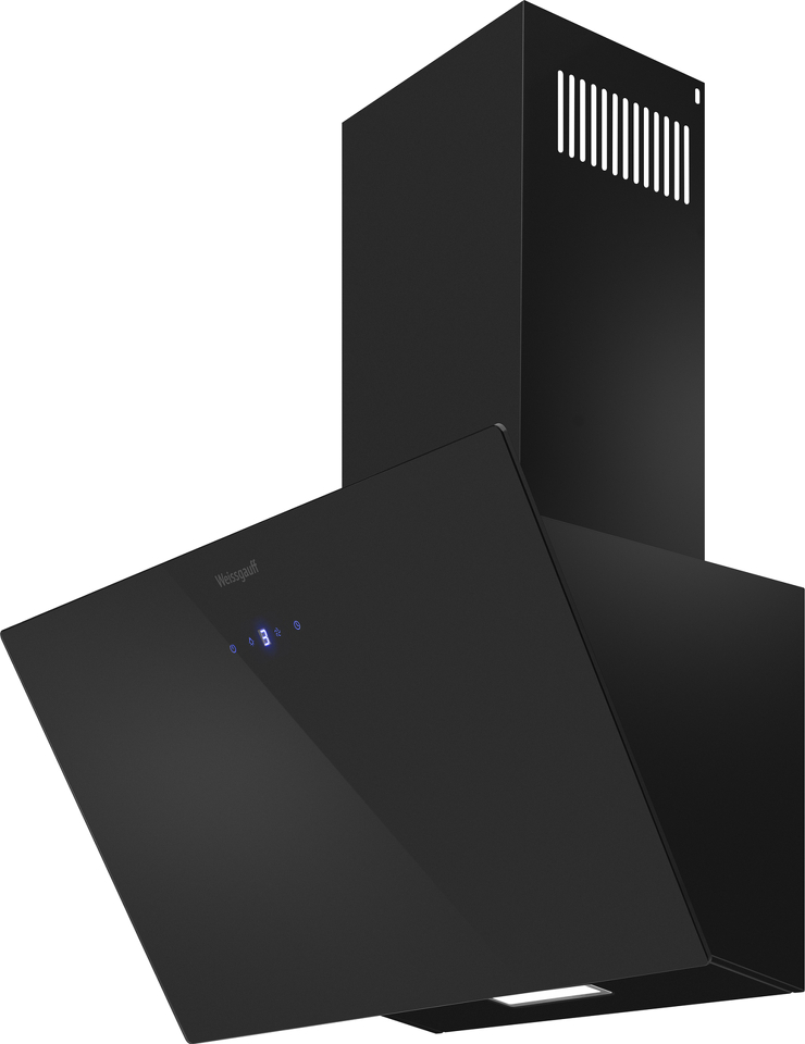 Фото Наклонная вытяжка Weissgauff Yota 600 Touch Black Glass