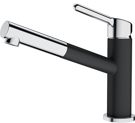 Картинка Franke Orbit с выдвижным шлангом хром/оникс