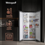 Превью картинка  Холодильник side by side Weissgauff WSBS 600 BeG NoFrost Inverter #3