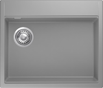 Превью картинка Гранитная мойка Rivelato TESORO 605-L 1-чаш 600*510 grigio metallizzato #1