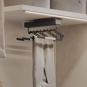 Картинка Duslar Вешалка RAMINA для брюк и юбок, длина 320 мм, антрацит/бежевый