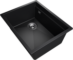 Превью картинка Гранитная мойка Rivelato NOBILE 544-L 1-чаш 540*440 nero #2
