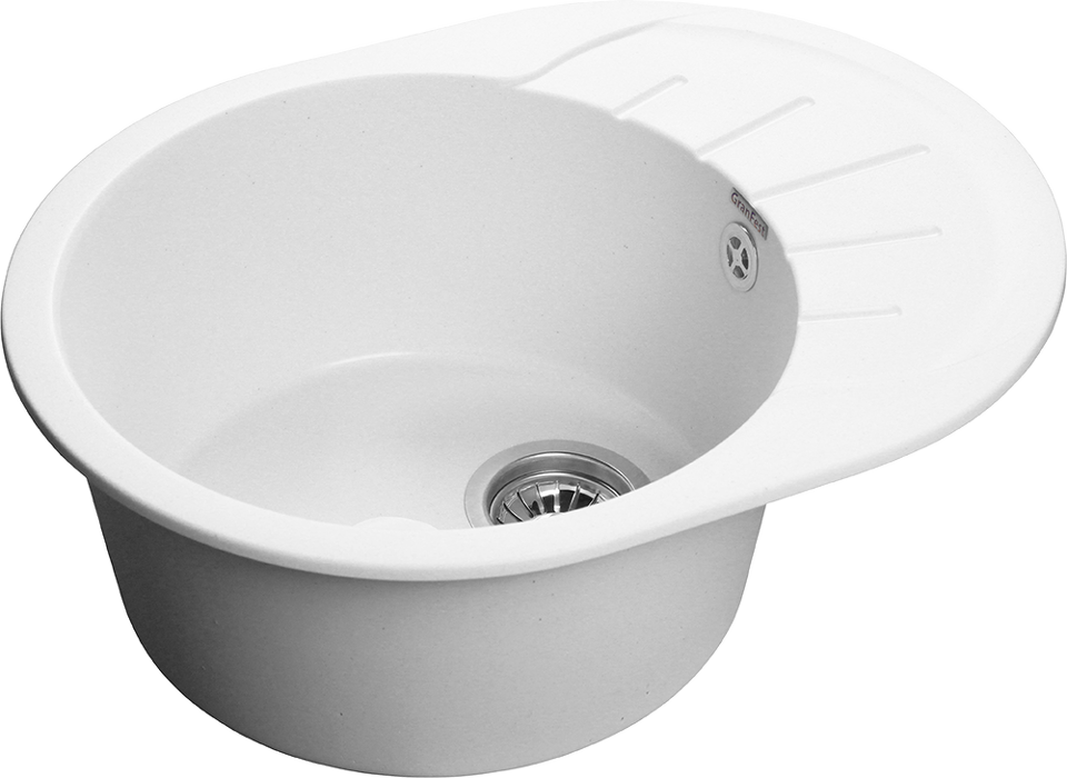 Фото Мраморная мойка GranFest RONDO 580L Иней