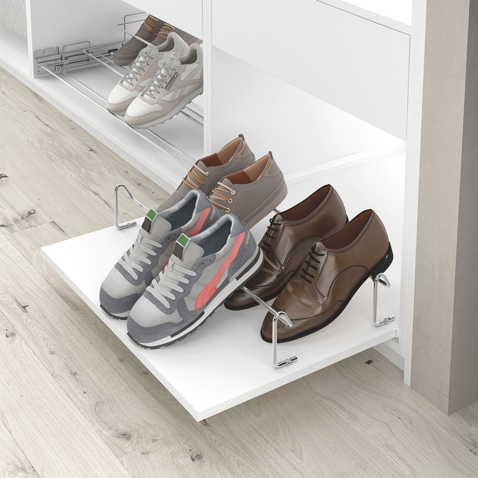 Фото Duslar Обувница ARGA, ширина 830 мм, хром