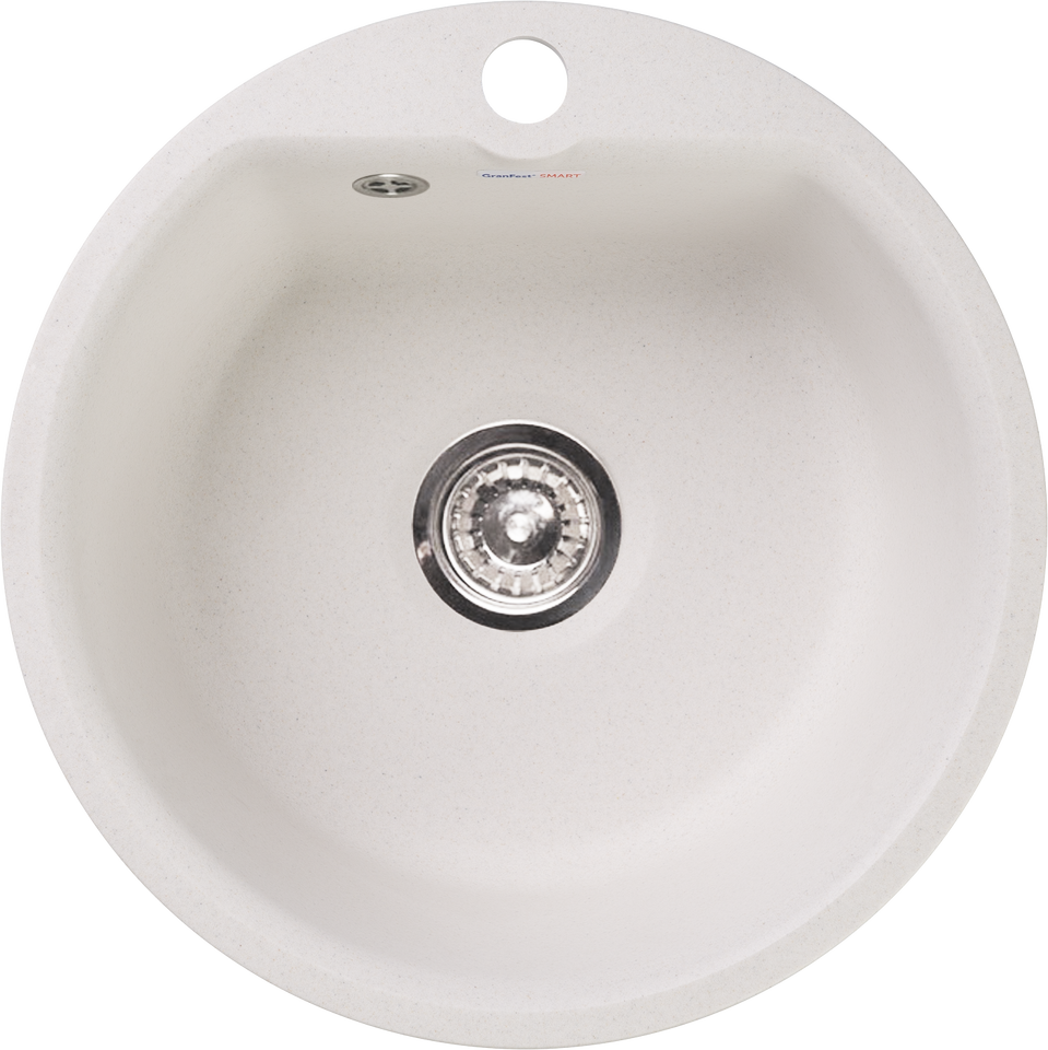 Фото Мраморная мойка GranFest GF-SMART 435 Белый