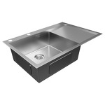 Превью картинка Металлическая мойка Paulmark KRONER-EDGE 78F PM777851-BSL Брашированная сталь #3