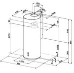 Превью картинка Цилиндрическая вытяжка Franke TURN FTU 3805 XS #2
