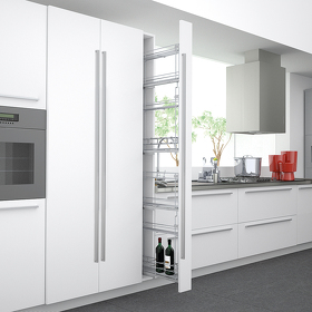 Картинка SIGE Система ESTER, 2 шт., выдвижной фасад 150 мм, высота 852 мм, хром