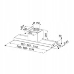 Превью картинка Полновстраиваемая вытяжка Franke STYLE PRO FSTPRO 608 Inox #2