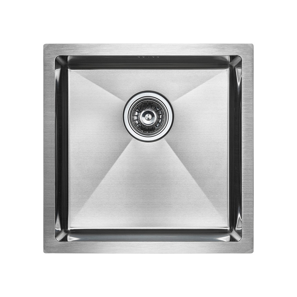 Фото Металлическая мойка Paulmark NEXT 44 UNI PM214444-BS Брашированная сталь