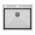 Превью картинка Металлическая мойка Paulmark KRONER-EDGE 59 PM775951-BS Брашированная сталь #2