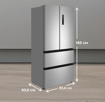 Превью картинка  Холодильник side by side Meferi MFR83IX TOTAL NO FROST FRENCH DOOR COMFORT #23