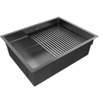 Превью картинка Металлическая мойка Paulmark NEXT-PRO 58 UNI PM705845-GM Вороненая сталь GM #5