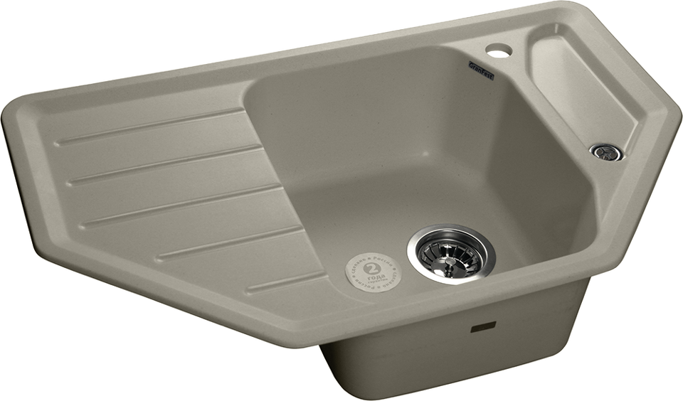 Фото Мраморная мойка GranFest CORNER 800E Топаз