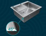 Превью картинка Металлическая мойка Paulmark KRONER-EDGE 59 PM775951-BS Брашированная сталь #6
