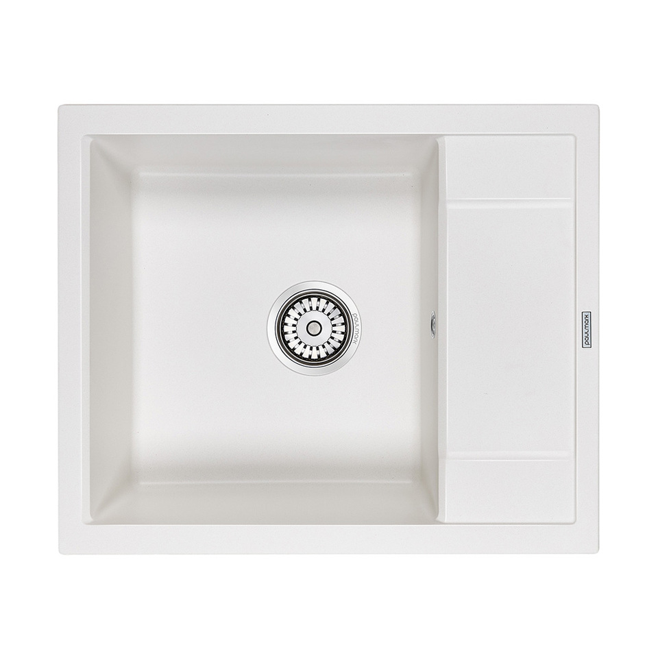 Фото Кварцевая мойка Paulmark FLUGEN 50-600 PM216050-WH Белый матовый WH