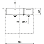 Превью картинка Металлическая мойка Franke Box Center BWX 220-54-27 TL, аксессуары слева #6