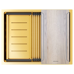 Превью картинка Металлическая мойка Paulmark NEXT-MULTI SINK 58 UNI PM785845-BG Брашированное золото BG #1