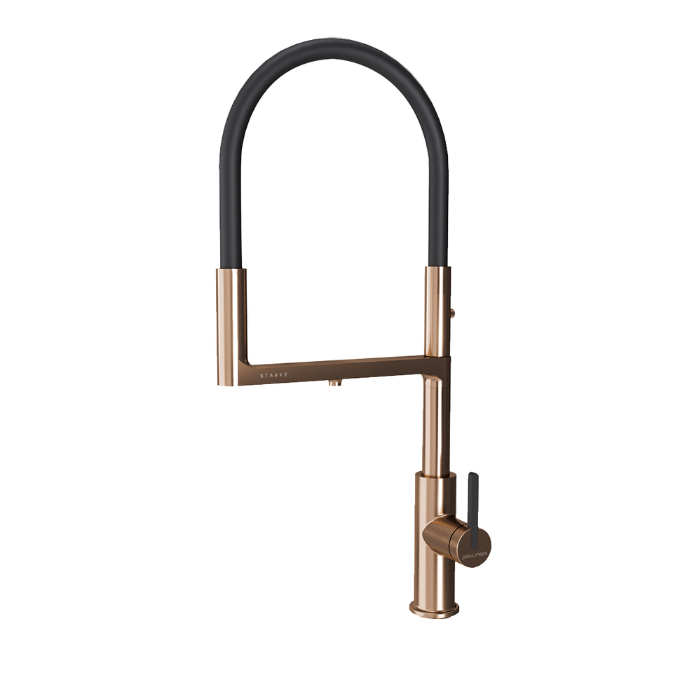 Фото Смеситель для кухни Paulmark TORNADO To213402-BC Брашированная медь BC