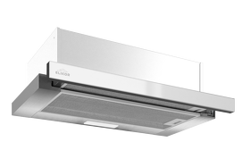 Картинка Elikor Интегра GLASS 45Н-400-В2Д нерж/стекло белое