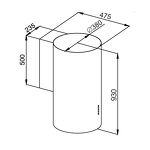 Превью картинка Цилиндрическая вытяжка Maunfeld Lee Wall C 39 белый #12