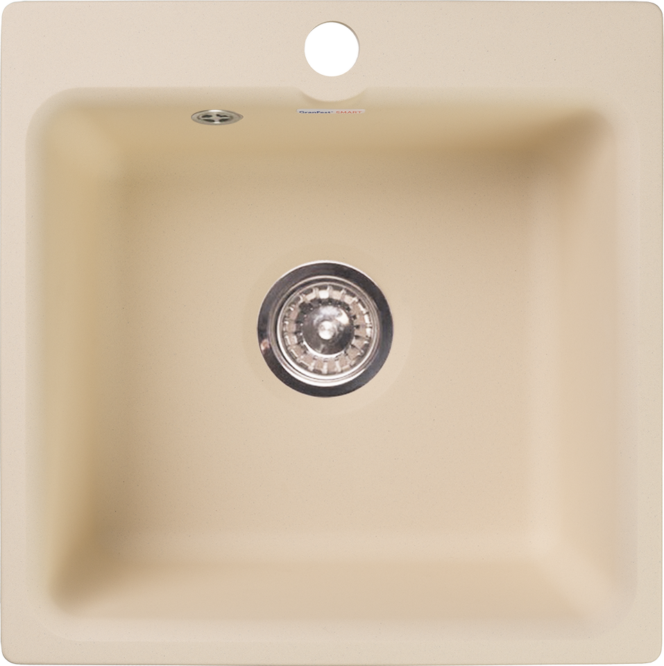 Фото Мраморная мойка GranFest GF-SMART 430 Бежевый