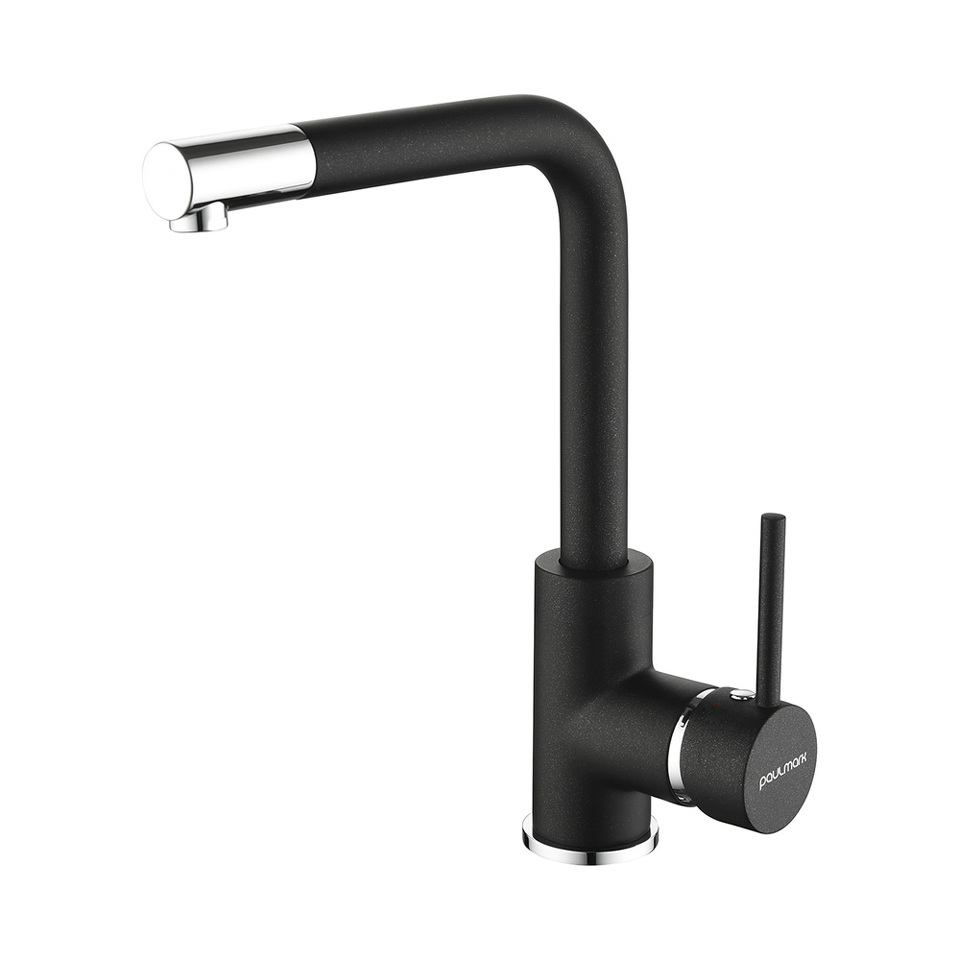 Фото Смеситель для кухни Paulmark HONNER Ho212018-BLM Черный