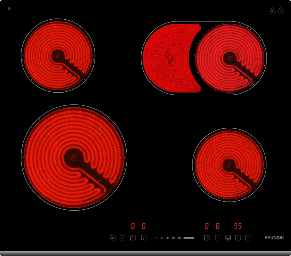 Фото Электрическая варочная панель Hyundai HHE 6673 BG