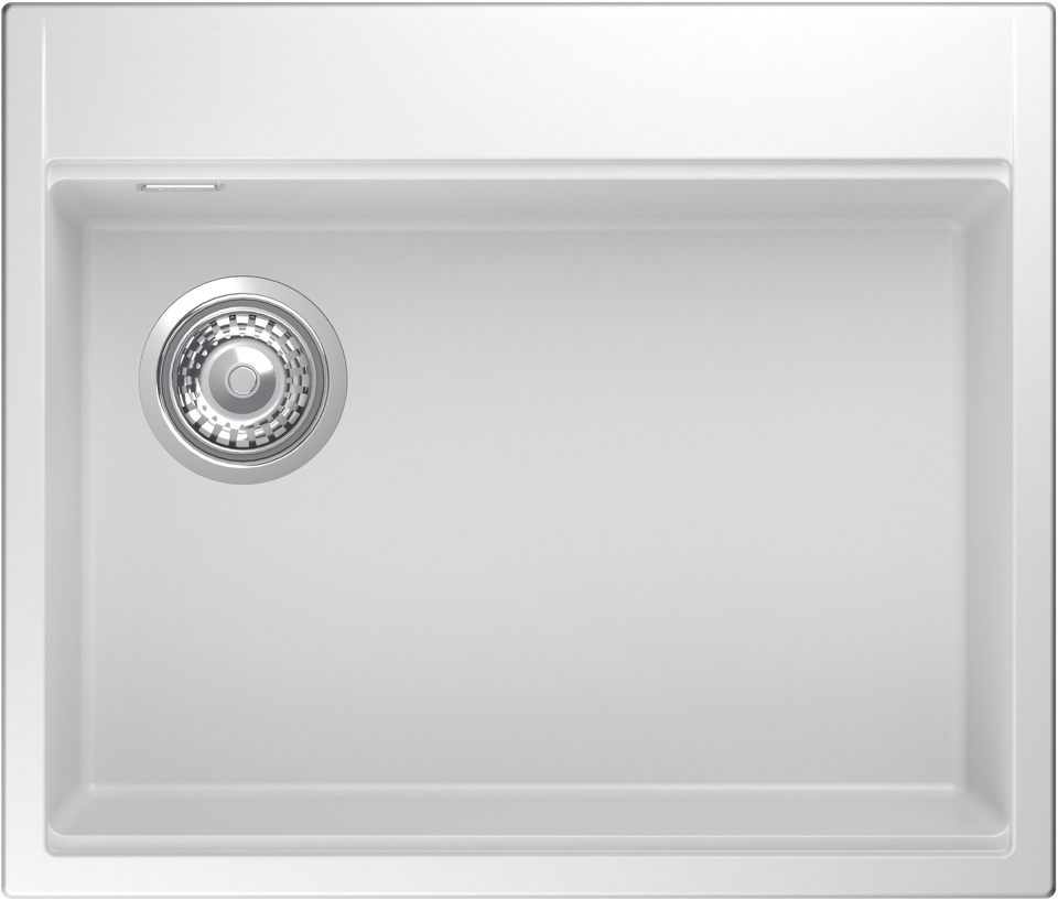 Фото Гранитная мойка Rivelato TESORO 605-L 1-чаш 600*510 brina