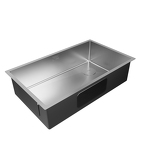 Превью картинка Металлическая мойка Paulmark NEXT-SKEW 74 UNI PM887444-BS Брашированная сталь #3