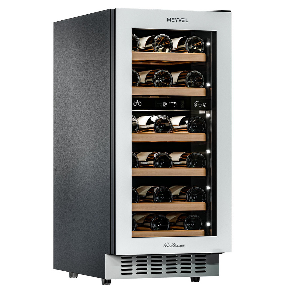 Фото Шкаф винный встраиваемый Meyvel Винный холодильник (шкаф) компрессорный MEYVEL MV28NH-KWT2
