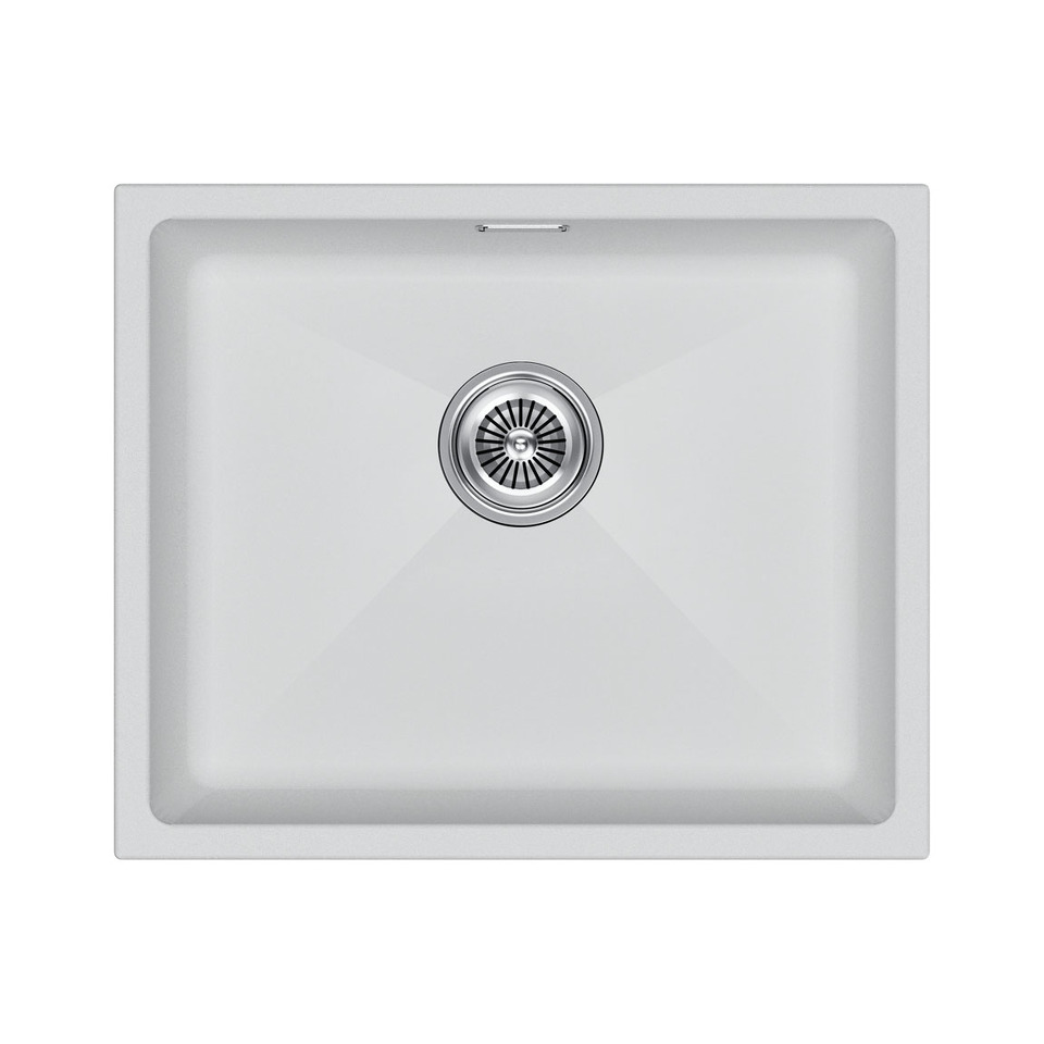 Фото Гранитная мойка Paulmark LUMI 55 UNI-SKEW LU55SK-WH Белый матовый WH