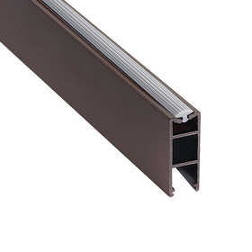 Картинка Duslar Штанга прямоугольная POLA с подсветкой без светодиодной ленты для одежды, длина 3000 мм, бронза