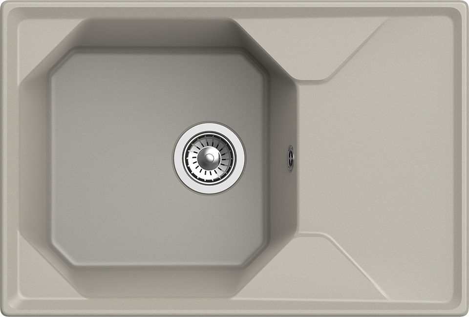 Фото Мраморная мойка GranFest UNIQUE 740L Топаз