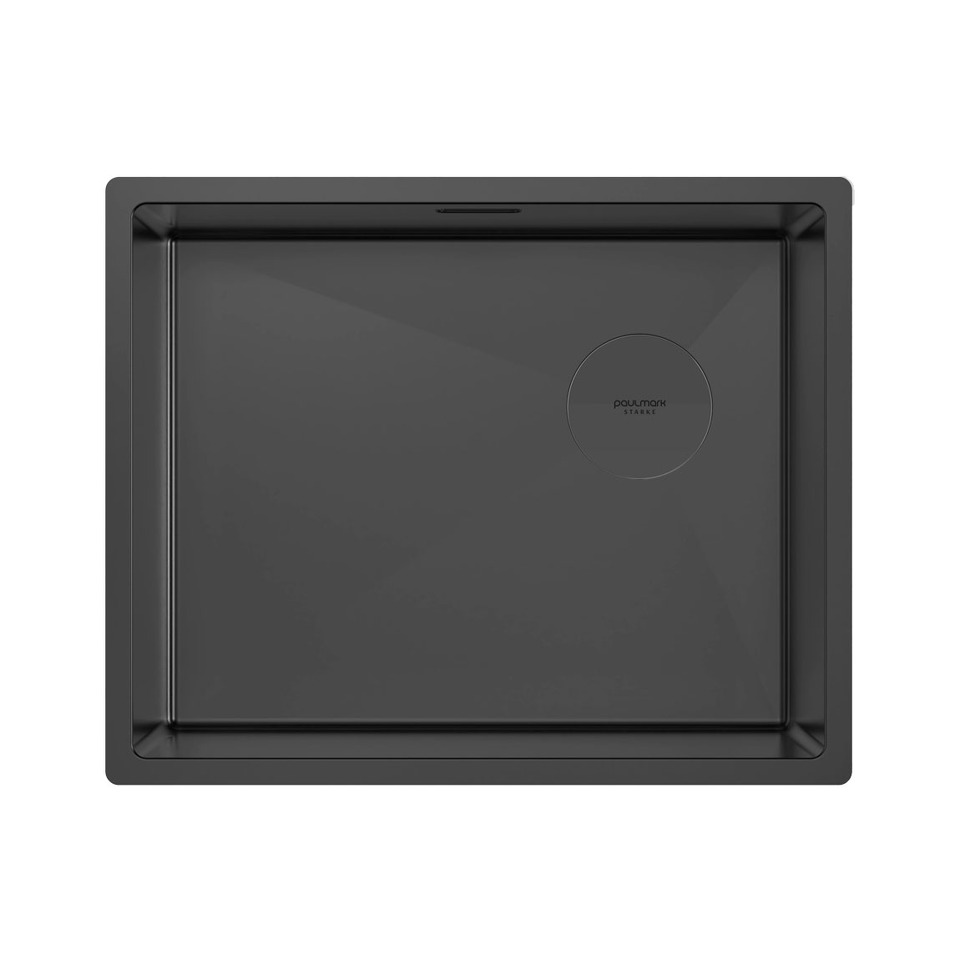 Фото Металлическая мойка Paulmark NEXT-SKEW 54 UNI PM885444-MBN Матовый черный