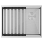 Превью картинка Металлическая мойка Paulmark NEXT-PRO 58 UNI PM705845-BS Брашированная сталь #2