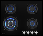 Превью картинка Газовая варочная панель Weissgauff HGG 640 BG Nano Glass #8