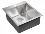 Превью картинка Металлическая мойка Paulmark KRONER 45 PM214551-BS Брашированная сталь #3