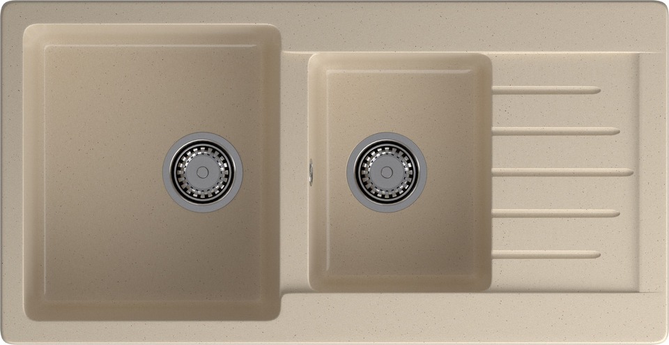 Фото Мраморная мойка GranFest PRACTIK 980KL Кашемир