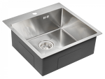 Превью картинка Металлическая мойка Paulmark KRONER 51 PM215151-BS Брашированная сталь #3