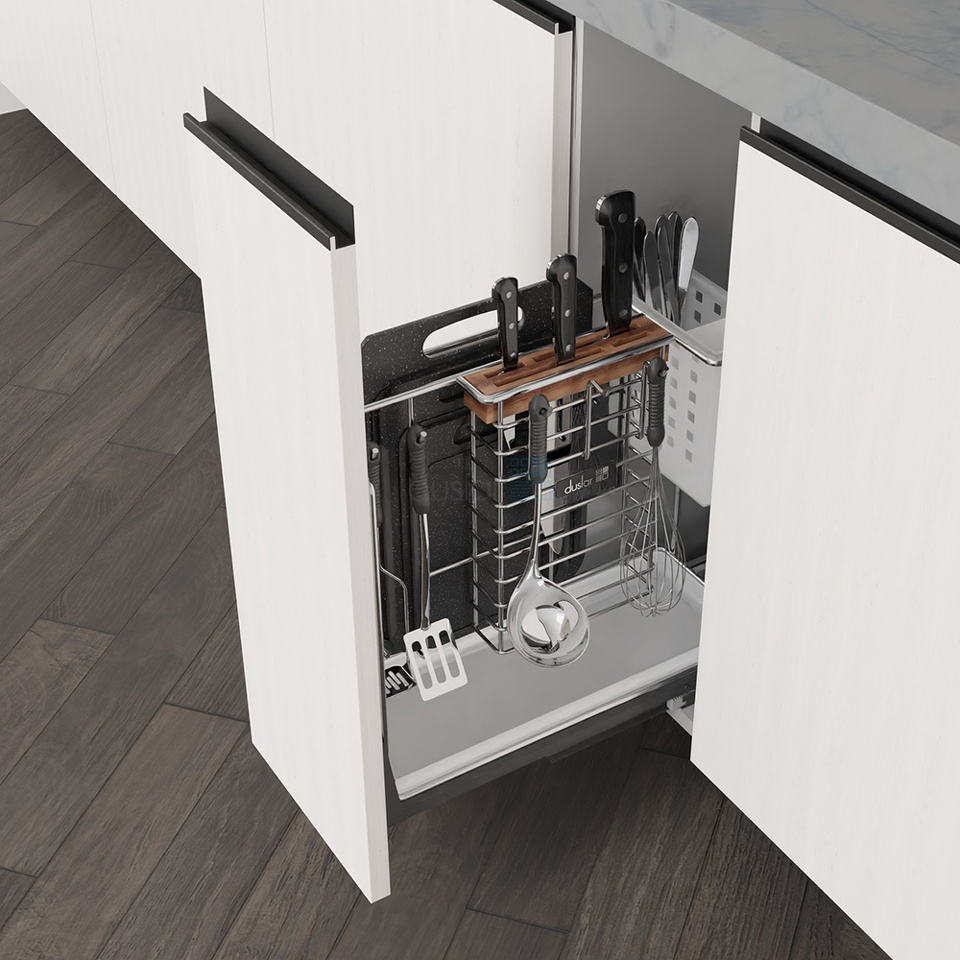 Фото Duslar Система COOKING, выдвижной фасад 200 мм, хром