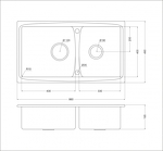 Превью картинка Металлическая мойка Oulin OL-S8203 #3
