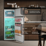 Превью картинка Холодильник с верхней морозилкой Weissgauff WRK 1430 Defrost Dark Grey #4